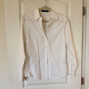 The Limited White Casual Button Down Shirt